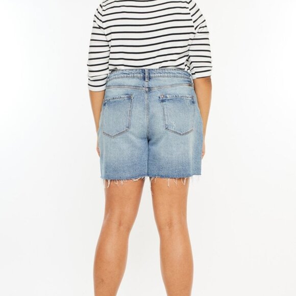 Hazel Blues® |  Kancan Raw Hem High Waist Denim Shorts - Picture 10 of 13
